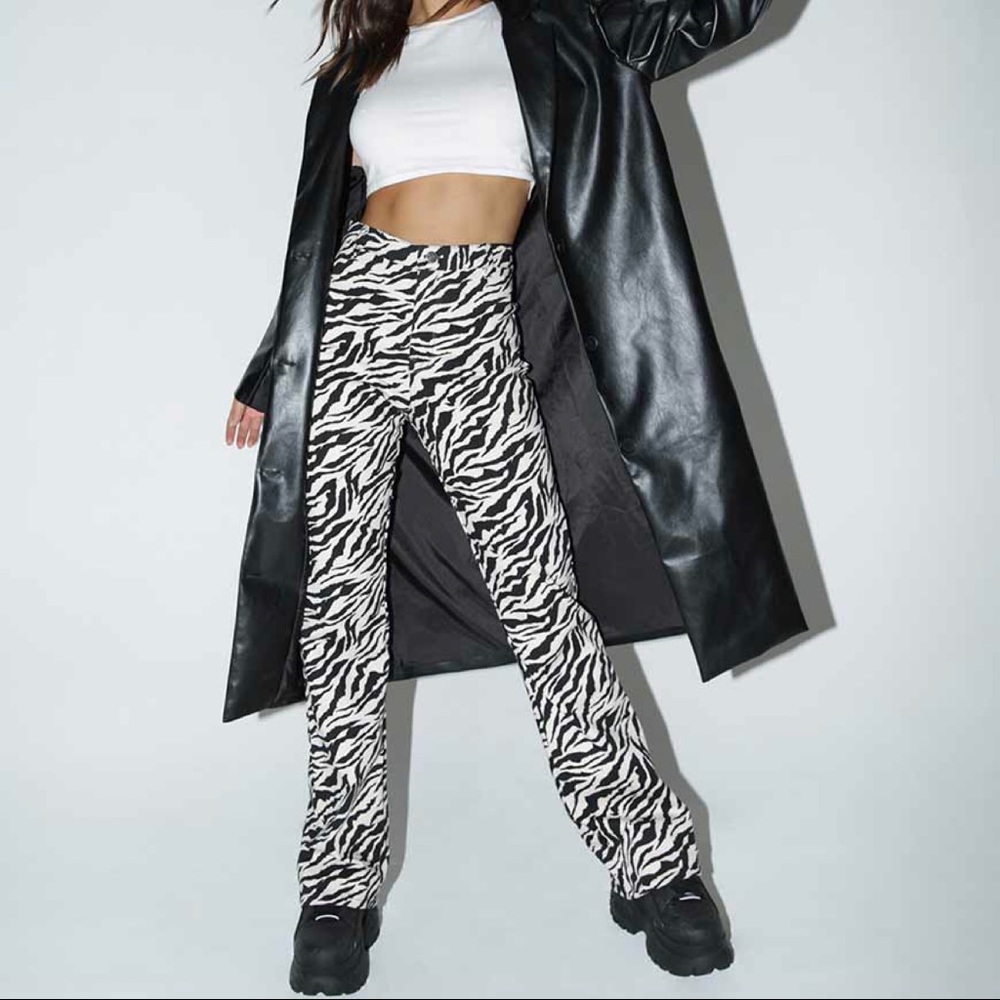 Flare Zebra Pants From Motel Rocks